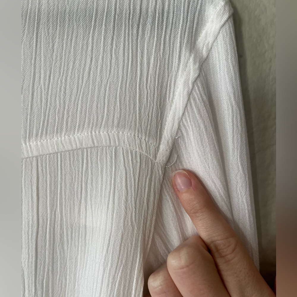 Prana Fernie Long Sleeve Button Down Shirt in White Women's Size XS - Picture 14 of 17